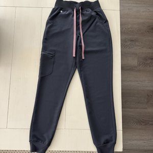 Figs Charcoal Zamora - High Waisted - Jogger Scrub Pants - XXS